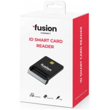 ID karšu lasītājs Fusion PC/SC/CCID/USB/+SIM melns
