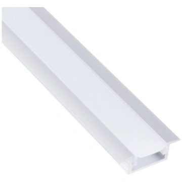 Anodēts aluminija profils LED lentei, ar baltu vāc