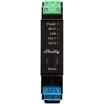 Shelly Home Relais "Pro 2PM" WLAN & LAN aktor prze