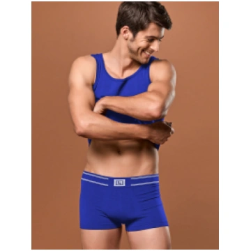 MEN’S SMOOTH BOXERS BRIGHT BLUE