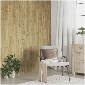 Sienu paneļi, koka imitācija, brūni, pvc, 4,12 m²