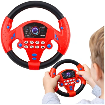 Interactive Steering Wheel with Suction Cups, Ligh