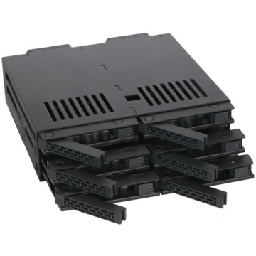 Icy Dock MB326SP-B disk array 0 TB Rack (1U) Black