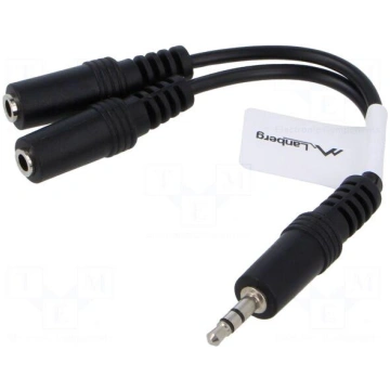 Cable | Jack 3.5mm 3pin socket x2,Jack 3.5mm 3pin 