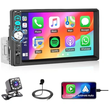 Roinvou 1 DIN Bluetooth auto radio Carplay ar 7 co