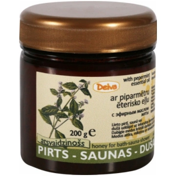 Pirts-saunas-dušas medus ar piparmētru ēterisko eļ