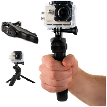 Stiprinājums ar mini statīvu GoPro SJCAM darbības 