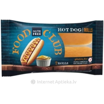 NUTRIFREE HOT DOG ROLLS bezglutēna hotdogu bulciņa