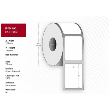 Capture - labels - 5000 label(s) - 102 x 192 mm CA