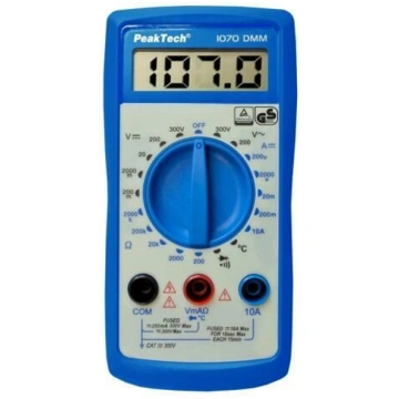 Digital multimeter; LCD; 3,5 digit (2000); VAC: 20