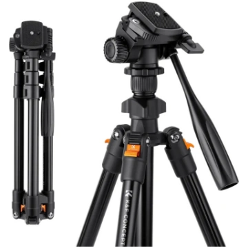 K&F Concept K234A0 video tripod with 3D head and p