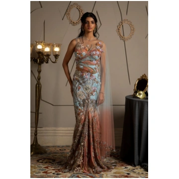 Rhea Pre Draped Saree - XXL