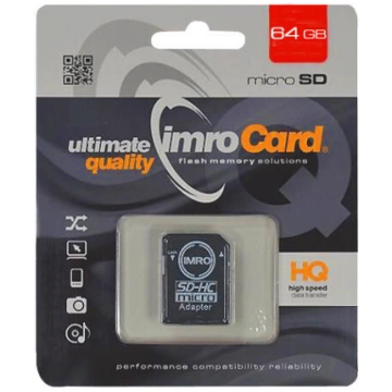 Imro Imro atmiņas karte 64GB microSDXC cl. 10 UHS-