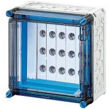 Mi screw-type fuse box, 5x3x63A, D02,E18 bus-mount