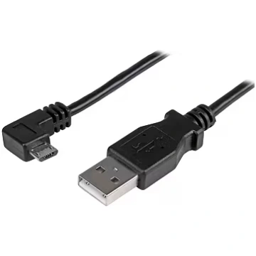 Startech USB-A to Micro USB, Angle, 0.5m (USBAUB50