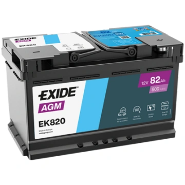 EXIDE EK820 Startera akumulatoru baterija