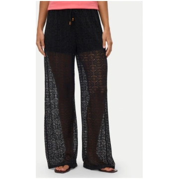 Vero Moda Auduma bikses Maya 10325044 Melns Relaxe