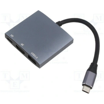 Hub USB; HDMI socket,USB A socket,USB C socket,USB
