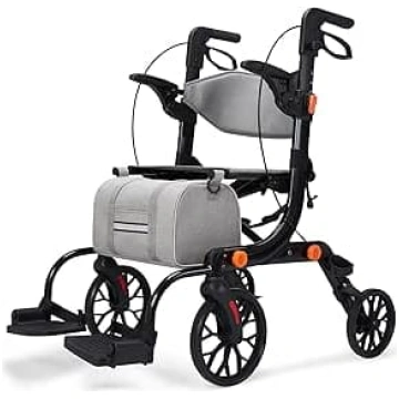 Viegls salokāms rollators ar sēdekli vecākiem cilv