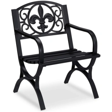 Relaxdays Vintage Garden Chair with Armrests Extra