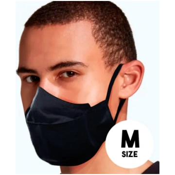 Atkārtoti lietojama maska Mocco Textile M, melna k