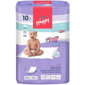 HAPPY higiēniskie paladziņi bērniem 60x90cm, 10gb.