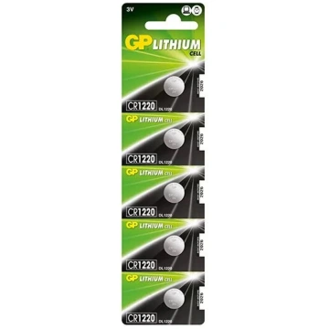 Vienreizējā baterija GP Batteries CR1220 Lithium C