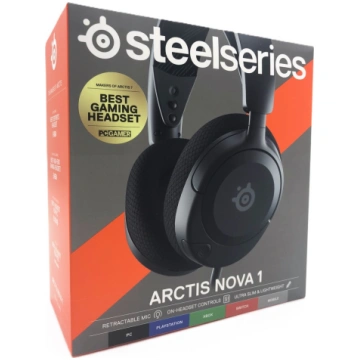 SteelSeries Arctis Nova 1 Wired Headphones Black 6