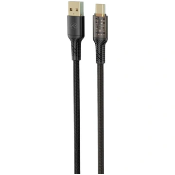 Tellur Data Cable USB to Type-C 3A 100cm Black