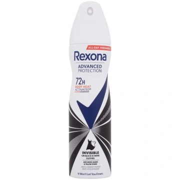 Rexona Uzlabota aizsardzība Invisible Black & Whit