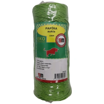 Papīra aukla Bau-Mart 2 mm, 100 m, zaļa