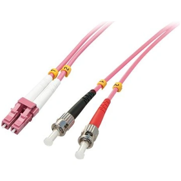 Lindy LC/ST OM4 10m 50/125µm Multimode Duplex Fibe