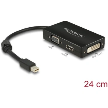 Delock Adapter mini DisplayPort 1.1 male to VGA / 