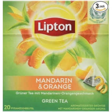 Lipton tēja (aromātiska garša Mandarīnu apelsīns n