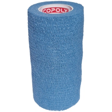 Pašlīpošs elastīgs pārsējs 10 cm - Azūra zila Copo