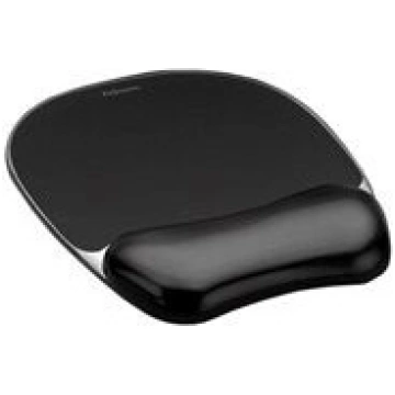 FELLOWES CRYSTAL BLACK MOUSEPAD & WRIST 9112101