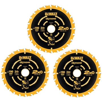 Zāģripa EXTREME 3gab., 190x30mm, 24t, DT10399-QZ D