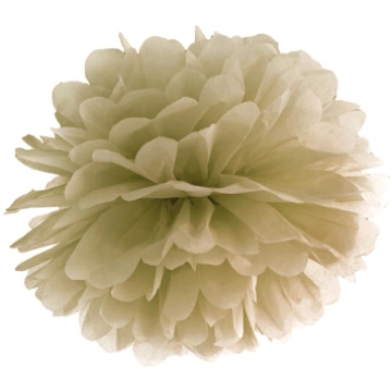 Audu papīrs Pompom, zelts, 35cm PartyPostcard