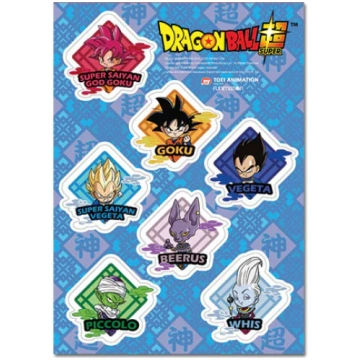 Dragon Ball Super Goku Vegeta Piccolo Sticker Set 