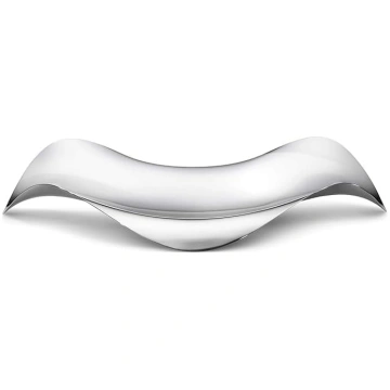 Georg Jensen Cobra paplāte, spoguļattēls, nerūsējo