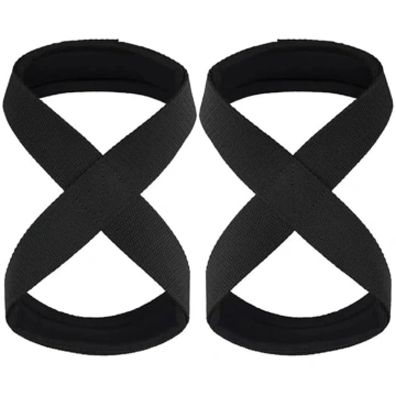 Lifting Straps – 1 pāris polsterētu astoņveida sik