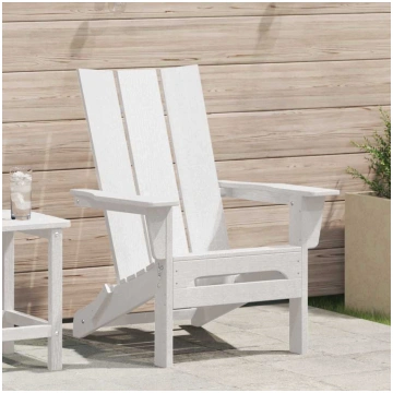 Saliekamais adirondack krēsls balts 74.5 x 80.5 x 