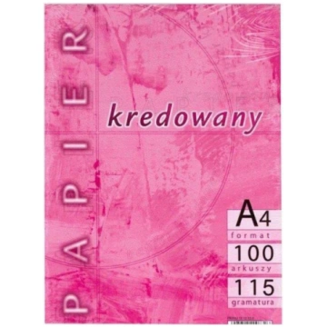 Krīta papīrs Kreska, A4, 115 g/m², balta krās., 29