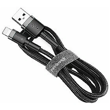 Cable Lightning USB Baseus Cafule 1.5A 2m (pelēki 