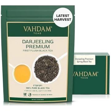 VAHDAM, pirmā ražas Darjeeling melnā tēja (100 g) 