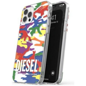 Diesel Clear Case Pride Camo AOP iPhone 12 Pro Max