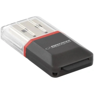 Esperanza EA134K card reader Black,Silver,Transpar