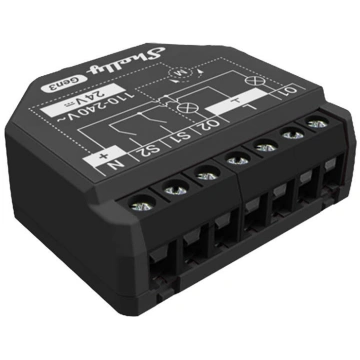 Shelly 2PM Gen3 2-channel Controller, WiFi/Bluetoo