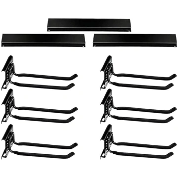 Ski Rack Wall Mount, neslīdoši āķi, 7,5 x 7,6 x 13