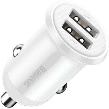 Baseus CCALLP-02 Grain Pro Car Charger Dual USB 4.